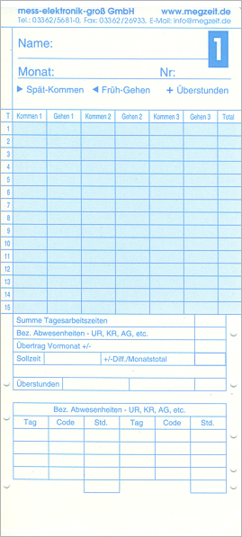 Zeiterfassung  Stempeluhr Stechuhr MAX ER-2700 inkl 100 Stempelkarten 